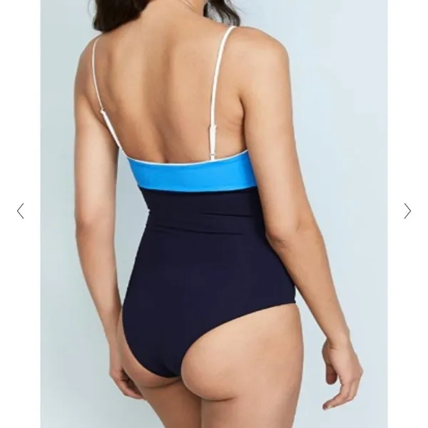 Tavik Scarlett Colorblock One-Piece Swimsuit Blue UPF50 Small - Image 4