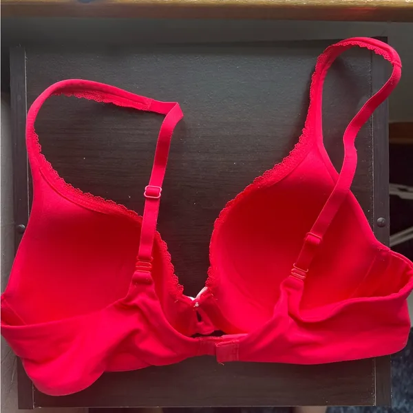 Victoria’s Secret Red Lined Perfect Coverage Bra Size 34B - Image 4