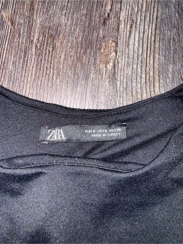 Zara Black Tank Thong Bodysuit - Image 2