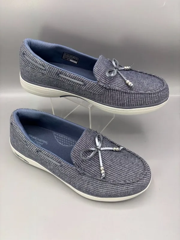 Skechers Arch Fit Inspire Boat Shoes Women 9 Navy Slip On Lightweight 138611.NVY - Image 2