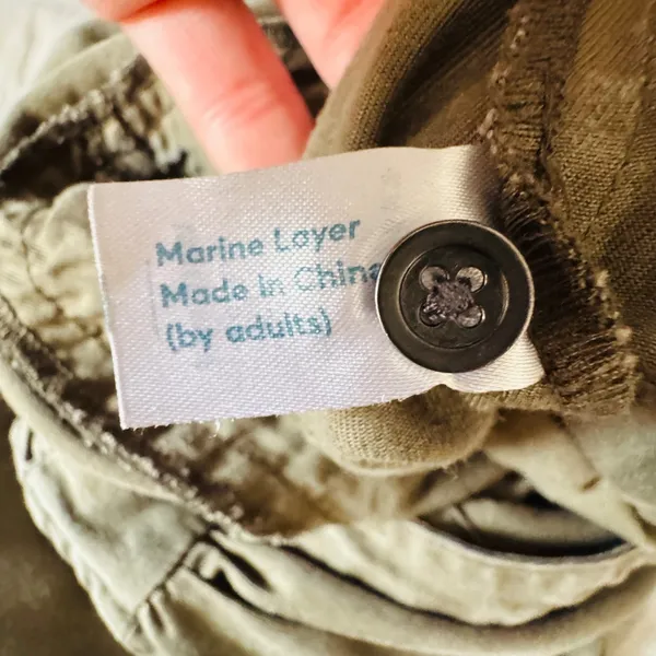Marine Layer Olive Green Tencel Sleeveless Button Front Jumpsuit XS Utility‎ - Image 5