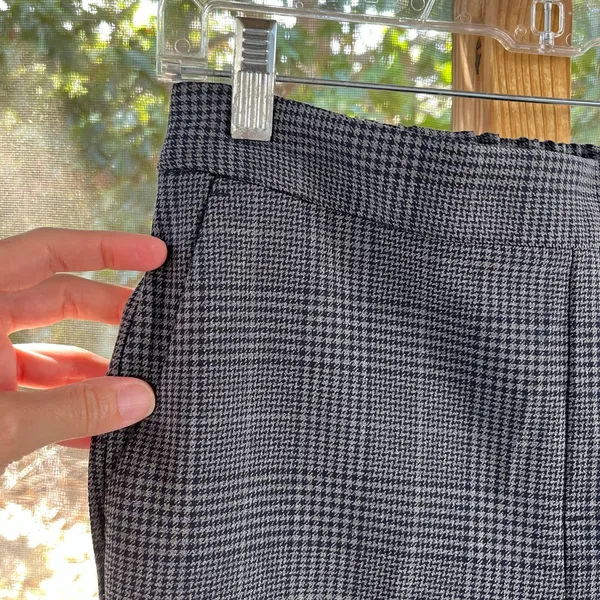 Banana Republic Factory Women's High Rise Hayden Pant Navy Plaid Size 2. NEW! - Image 4