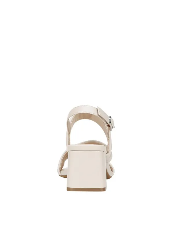 NWT Lifestride Slingback Strappy Dress Sandals Block Heel Bone Off White 8.5M - Image 3