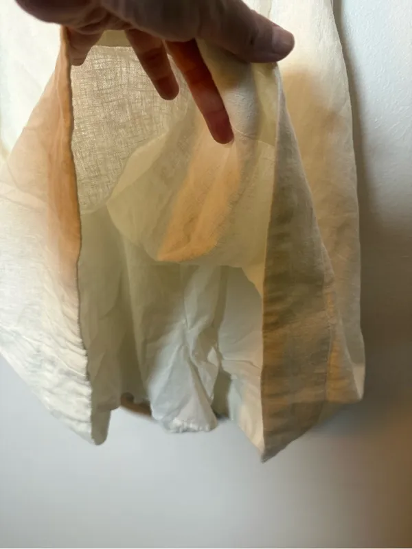 Abercrombie & Fitch linen blend Emerson skort dress in white - Image 3