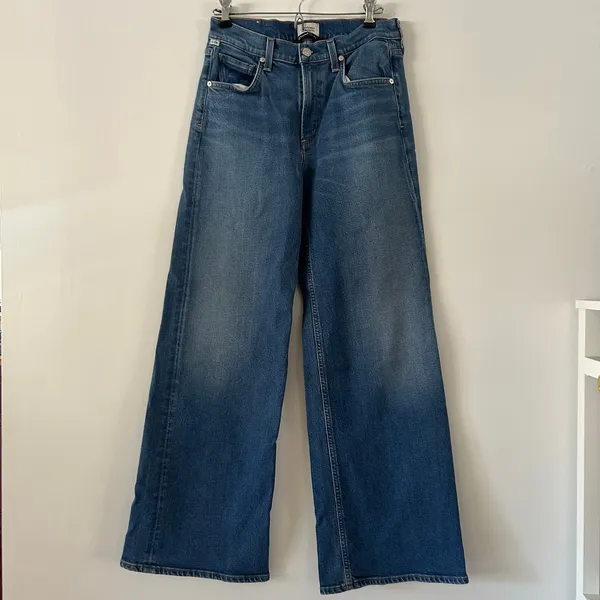 Citizens of Humanity Loli Mid Rise Wide Leg Denim Jeans Size 26 - Image 3
