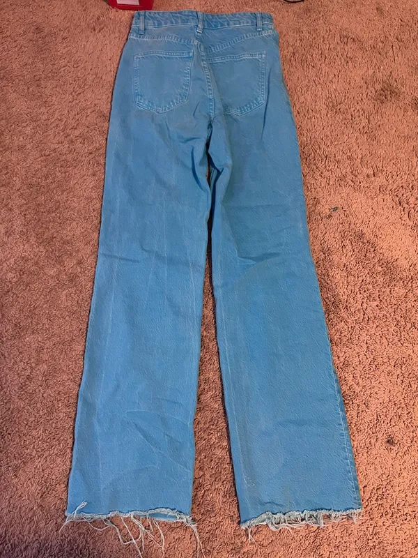 ZARA Teal Jeans - Image 3