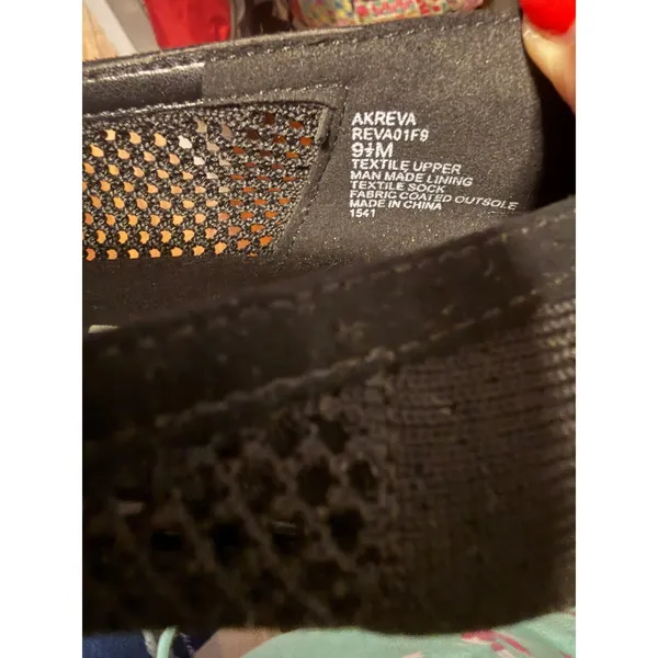 Anne Klein Akreva Black‎ Mesh iflex Kitten Heel Pointed Toe Pumps Mens 9.5M - Image 4