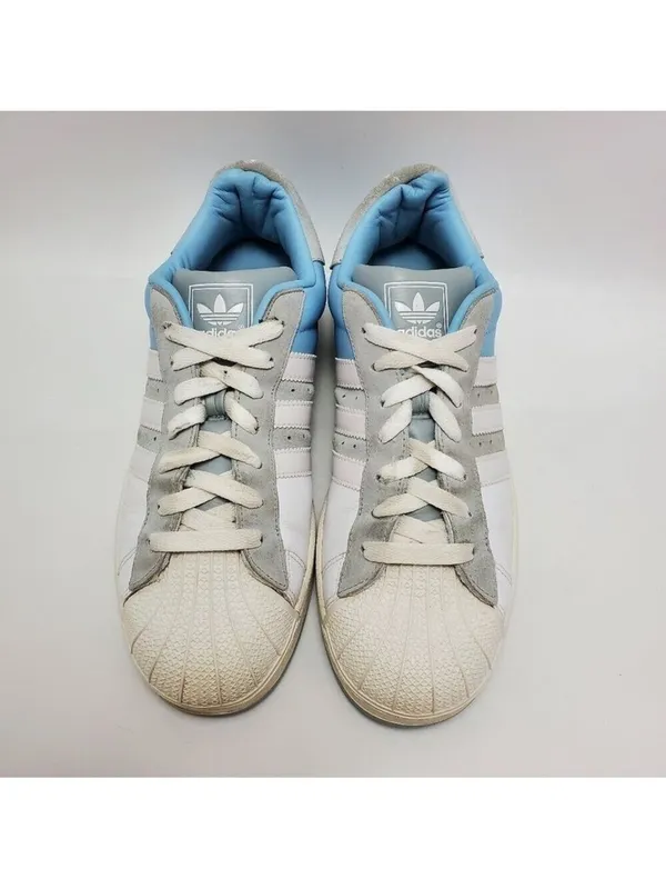 Adidas Originals The Brand With The Three Stripes Blue White Gray Sneakers 9.5 - Image 8
