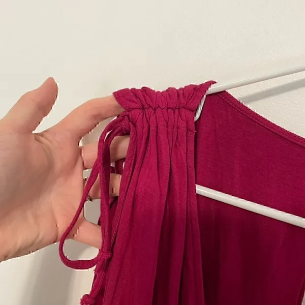 MOULINETTE SOEURS ANTHROPOLOGIE ANTHRO Alisande Jumpsuit Pink Crop Ankle NO BELT - Image 7