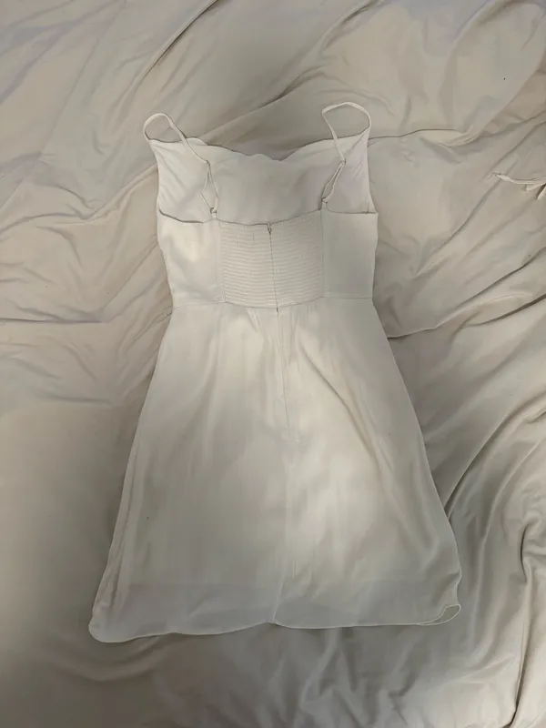 Aritzia Sundeh White Mini Dress - Image 4