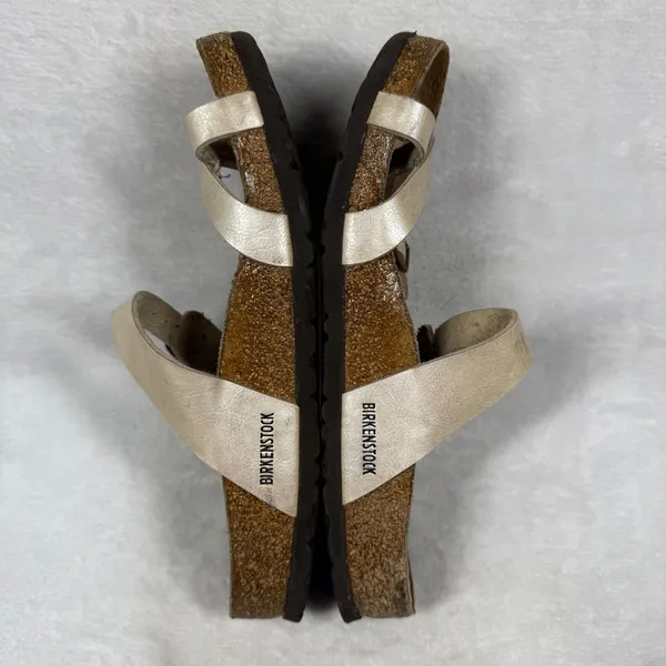 Birkenstock Mayari Pearl White Birko-Flor Toe Loop Sandals Womens 39 Regular - Image 9