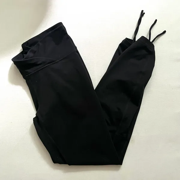 Maternity Black Workout Leggings Pants - Image 8