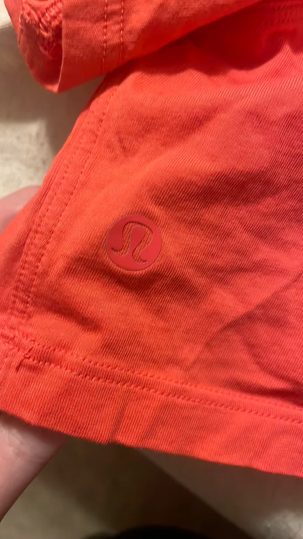 Lululemon Cropped Coral Boxy Top - Image 4
