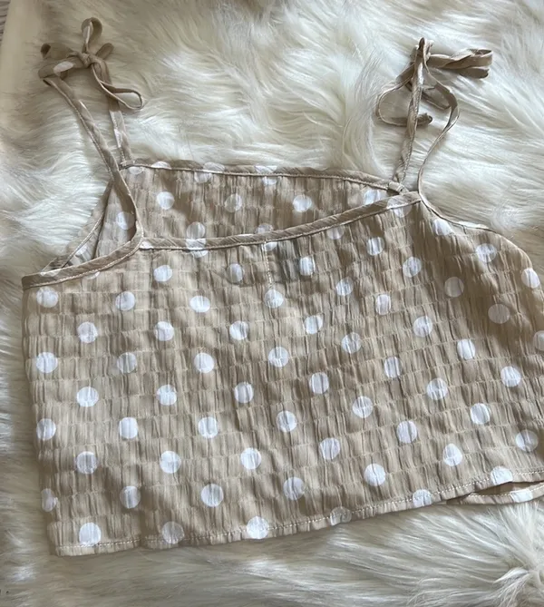 Princess Polly Polka Dot Crop Top - Image 2