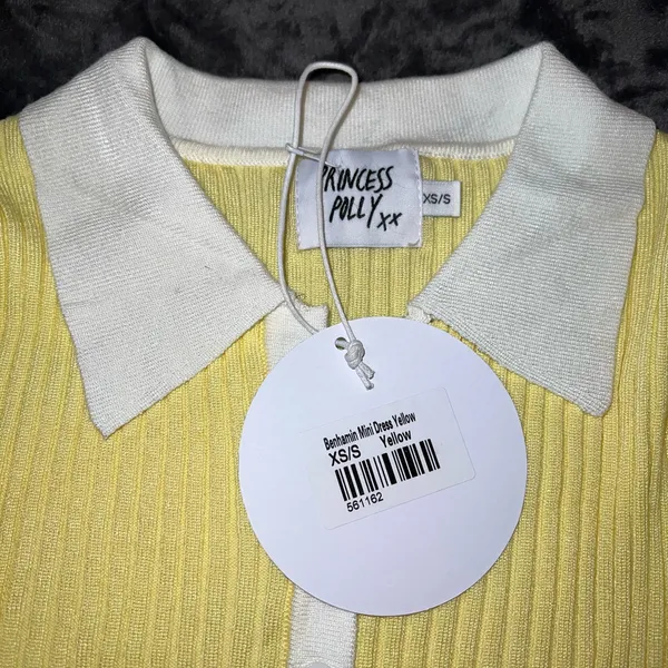 Princess Polly Benhamin Mini Dress in Yellow Size XS/S New with tag - Image 8