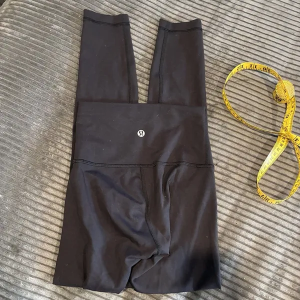 Lululemon Women's Black Solid Ankle Leggings Size 0 Spandex Align Logo - Image 10
