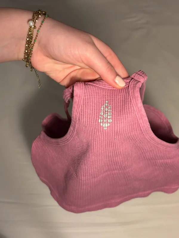 Free people movement, pink tank top - Image 3