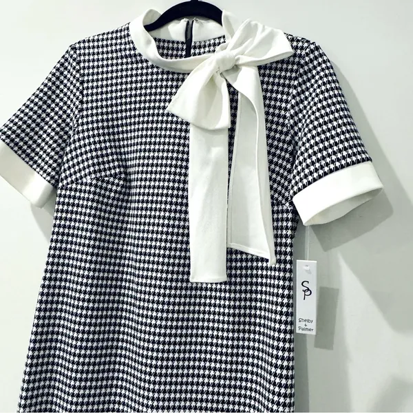 Shelby & Palmer Houndstooth Women's Dress Size 6 NWT - Image 2