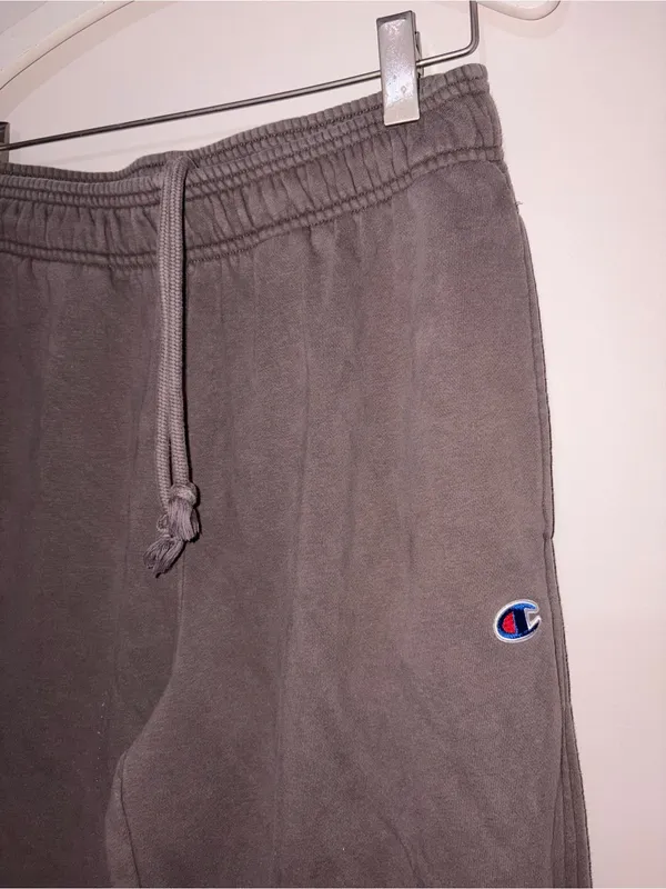 Champion  Charcoal Gray/brown Logo Sweatpants - Image 3