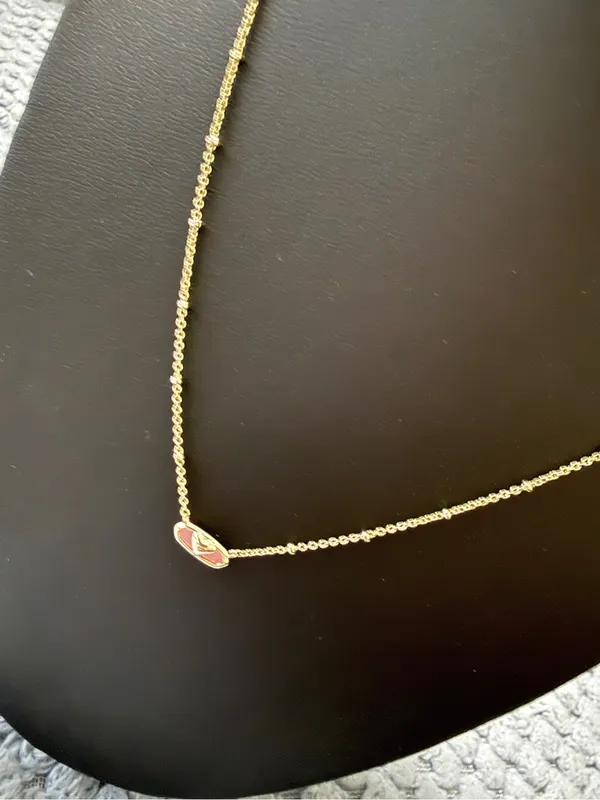 Kendra Scott - Heart Pendant Necklace - Gold/Mauve Q Gold/ Mauve - Image 2