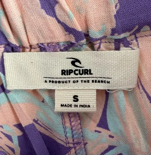Rip Curl NWT Palm Party Shorts Sz S Purple Tropical Print EcoVero Boho Summer - Image 5