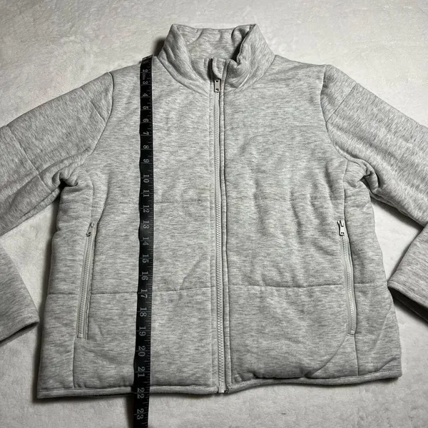 THREE DOTS Quilted Full Zip Puffer Jacket Size Small **SMALL FLAW** Winter - Image 8