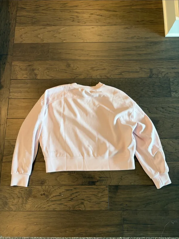Lululemon Softstreme Perfectly Oversized Crew Pink Size 8 - Image 10