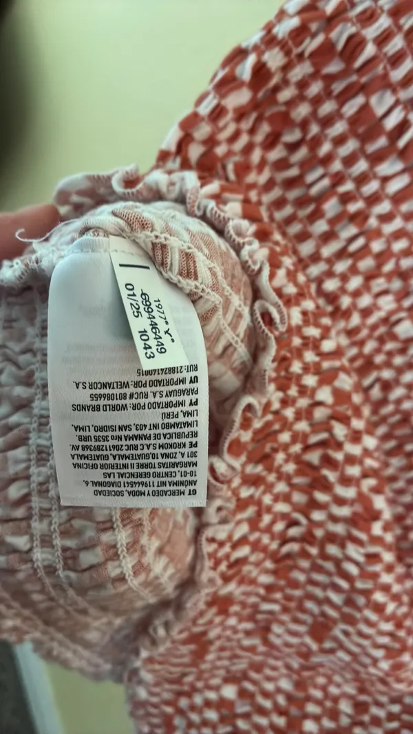 American Eagle Orange Striped Top - Image 3