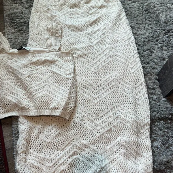 Freshman 1996 2 piece crochet‎ set L Size L - Image 5