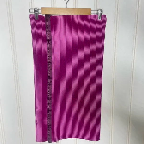 Lululemon Vinyasa Scarf Luon Light Hyper Stripe Raspberry Glo Pink Purple 466 - Image 9
