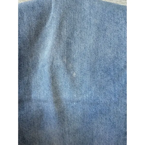 We The Free Free People Jeans Light Wash Straight Leg Raw Hem Button Fly Size 31 - Image 8
