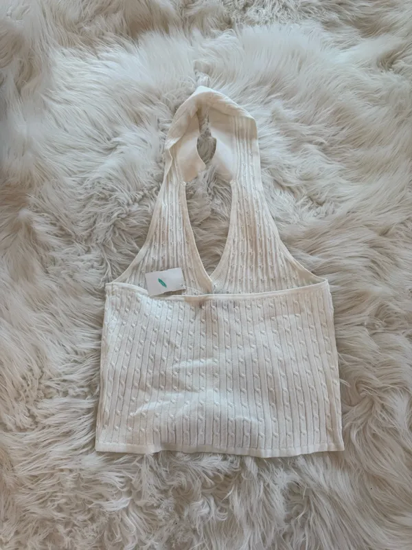 Ruby and Jenna Knit Halter Top - Image 3