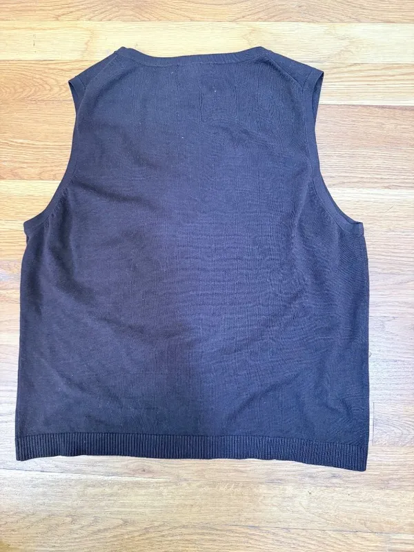 Y2K Beaded Embellished Silk Blend Sleeveless Sweater Tank Top Shell Medium - Image 3