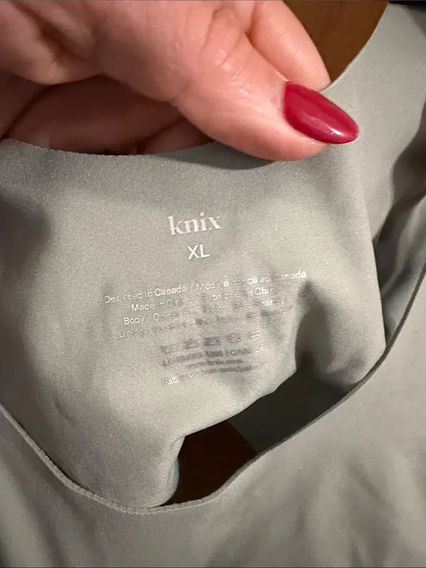 knix Women’s Sage Green LuxLift‎ Pullover Seamless Wireless Scoop-Neck Bra XL - Image 2