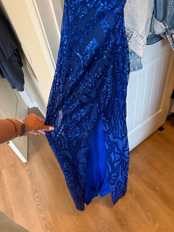 Sparkly Windsor Formal Dress Blue - Image 3