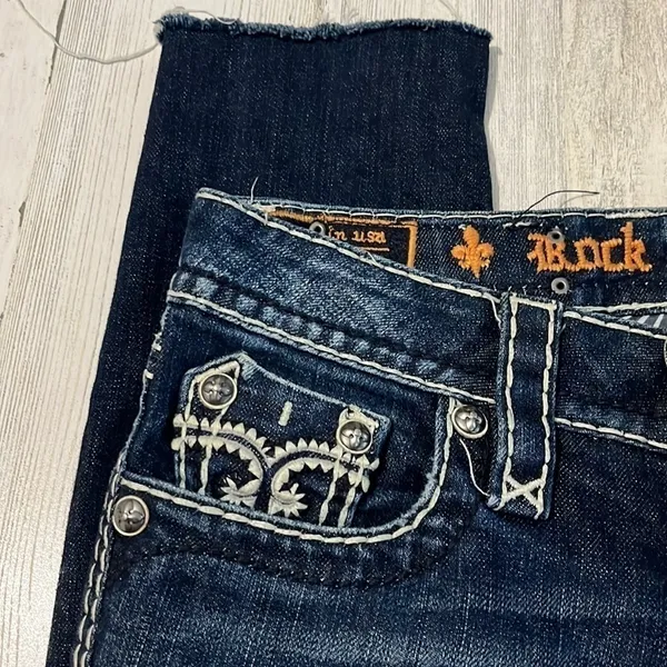 Rock Revival Sharon Skinny Raw Hem Jeans Size 25 - Image 6