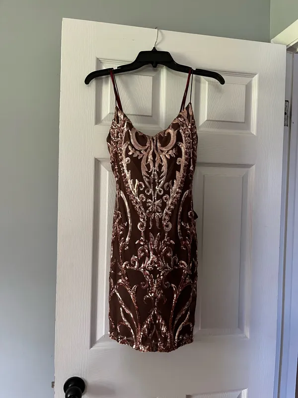 Brown Windsor Homecoming Dress Sequin - Image 2