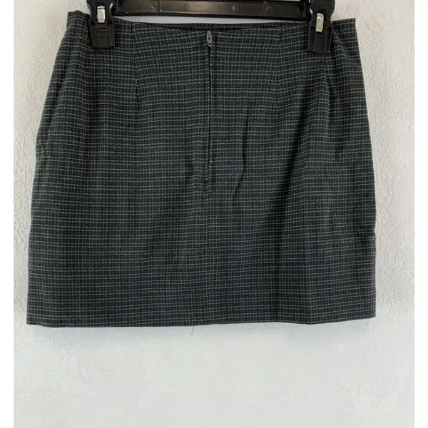 VTG Y2K Route 66 Women’s Mini Skirt Plaid Grunge Green Size 16 - Image 4