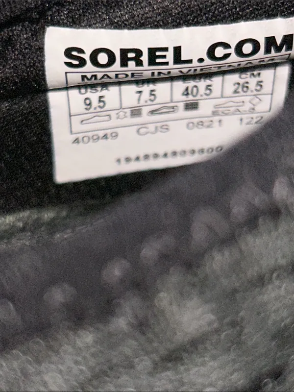 Sorel Kinetic Women’s 9.5 Black White Lace-Up Sneakers Athletic Shoes - Image 3