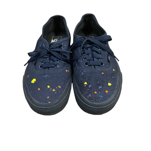 VANS Era Gold Mono Blue Canvas Sneakers Unisex Lace Up Men 7 Women 8.5 - Image 3