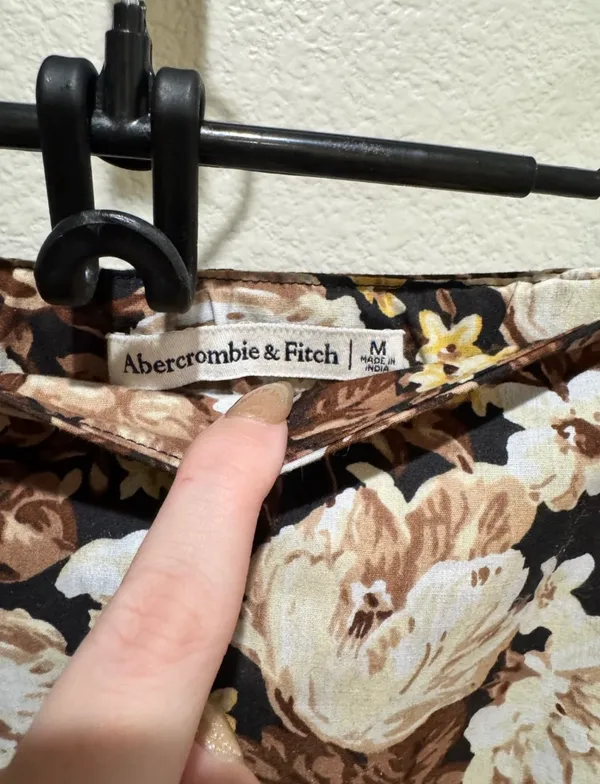 Abercrombie & Fitch Brown Floral Tube Top and Midi Skirt Set - Image 9