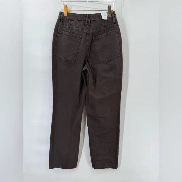 Good American Good 90’s Duster Brown Jeans Straight Leg‎ Coffee Size 26 - Image 4