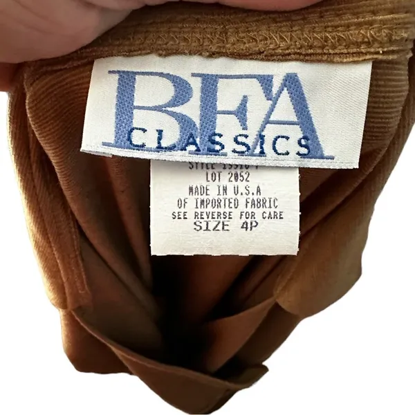 Vintage BFA Classics Brown Dress Size 4P - Image 5