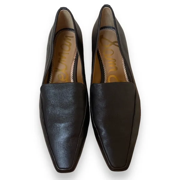 Sam Edelman Black Leather Pointed Toe Loafers - Image 3