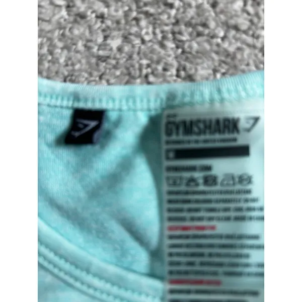 Gymshark Long Sleeve Top Size M Teal Vital Seamless Workout Shirt - Image 4
