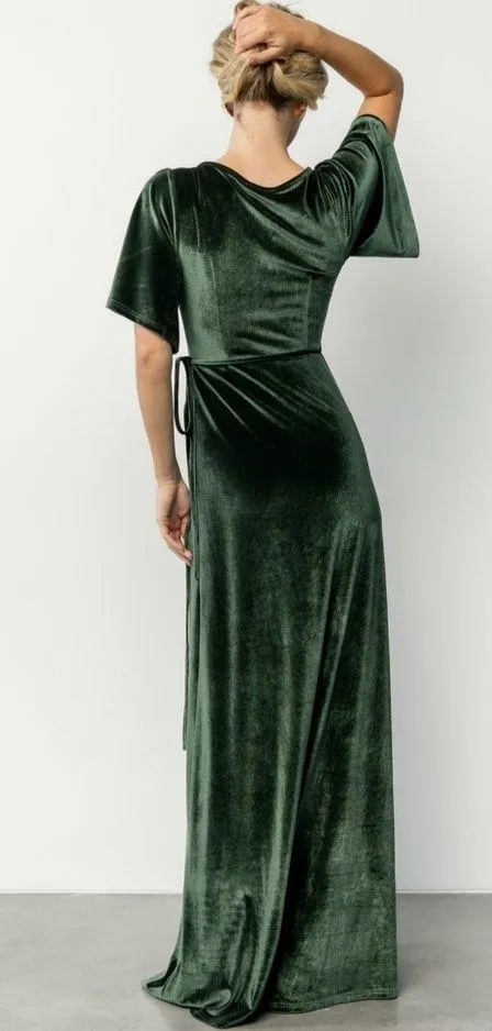 Baltic Born Katelyn Velvet Wrap Maxi Dress New Without Tags - Image 2