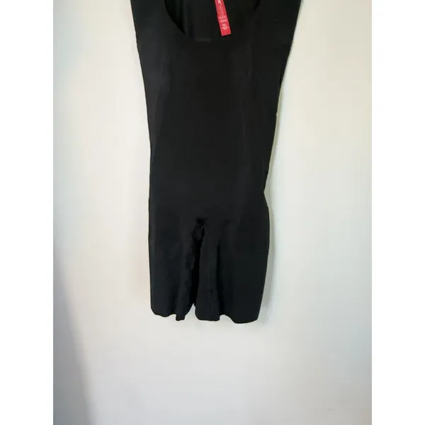 SPANX Black Open Bust Mid Thigh Bodysuit shapewear Size M NEW - Image 6