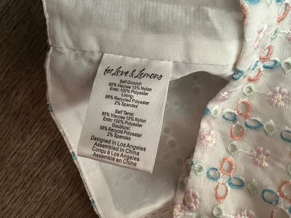 NWT For Love & Lemons Denise Crop Top size small - Image 13
