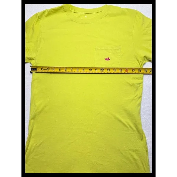 Southern‎ Marsh T-Shirt Womens Medium Lime Green Pocket Short Sleeve Tee - Image 4