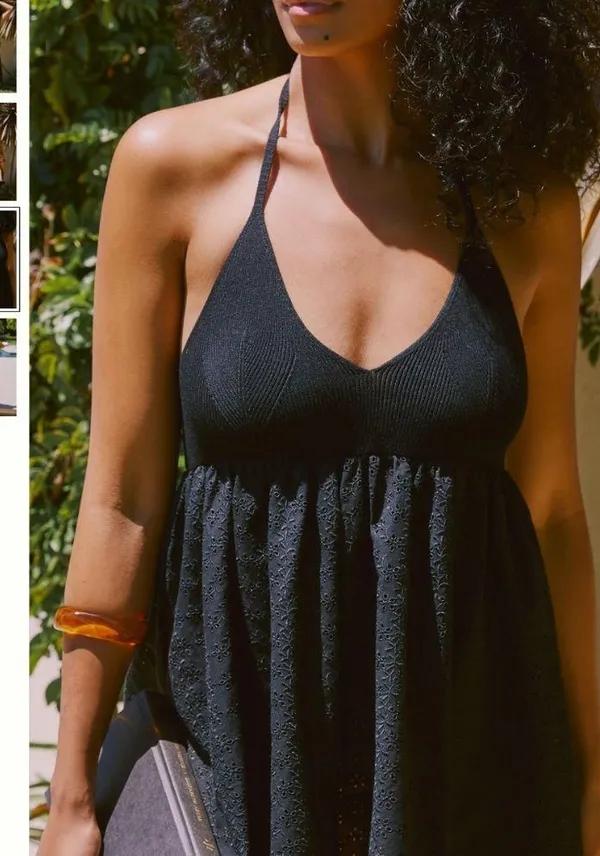 Anthropologie Eyelet Sweater Dress - Image 3